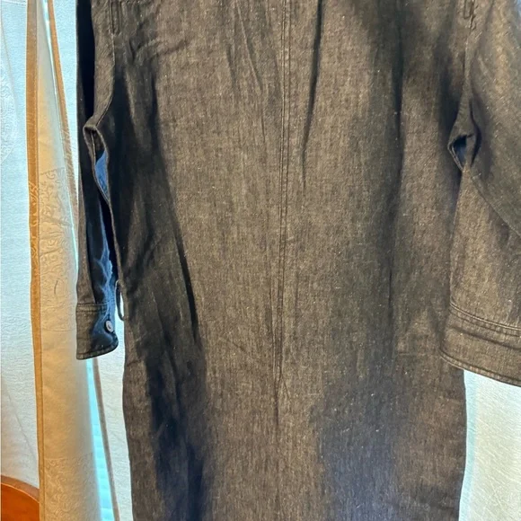 Lauren Ralph Lauren 6 Denim Shirt Dress Midi Shift Sheath Knee Lengths W/Belt - Picture 8 of 13